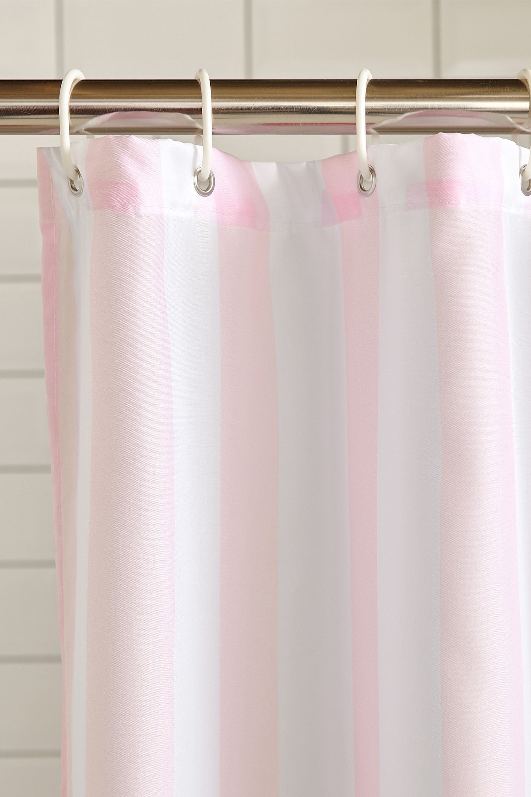 Buy Sassy B Pink Stripe Tease Shower Curtain from the Next UK online shop