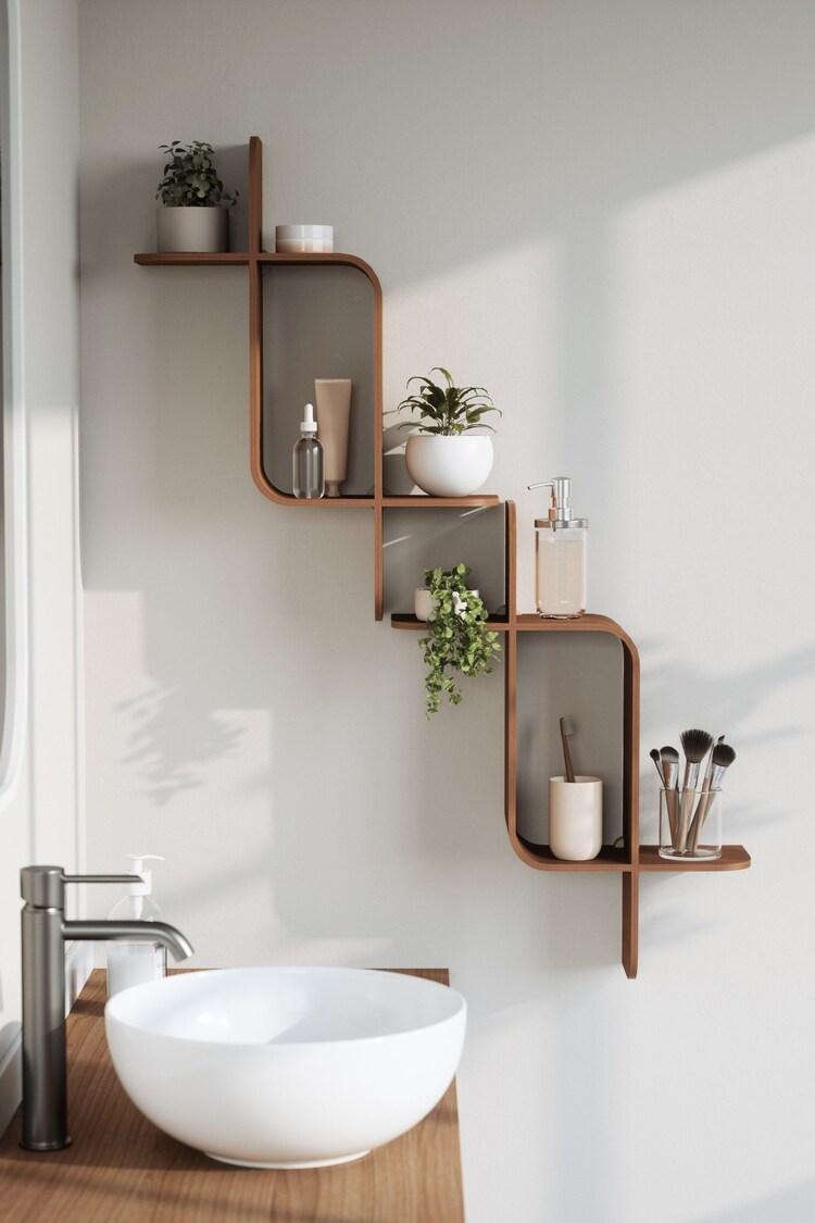 Umbra Light Walnut Montage Shelf - Image 1 of 1