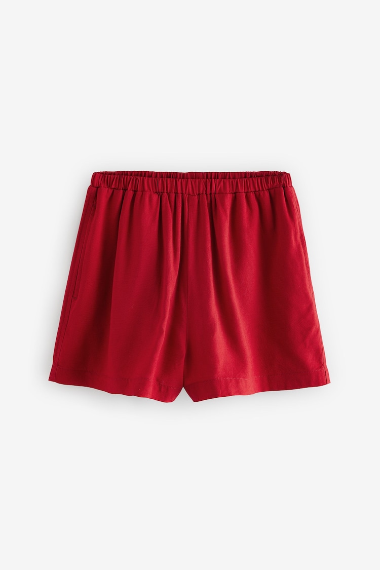 Rouge - Shorts garçon avec lin - Image 1 of 1