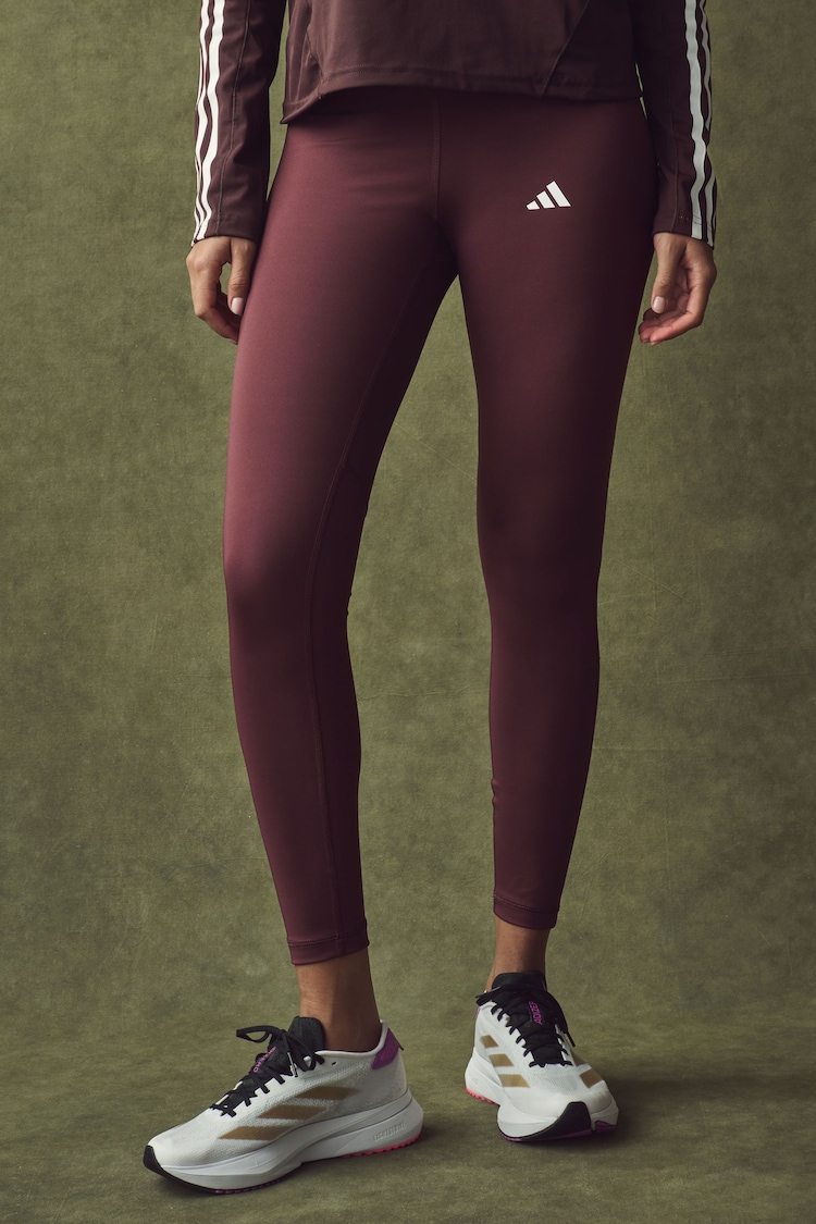 adidas Red TECHFIT 7/8 High Rise Leggings - Image 1 of 1