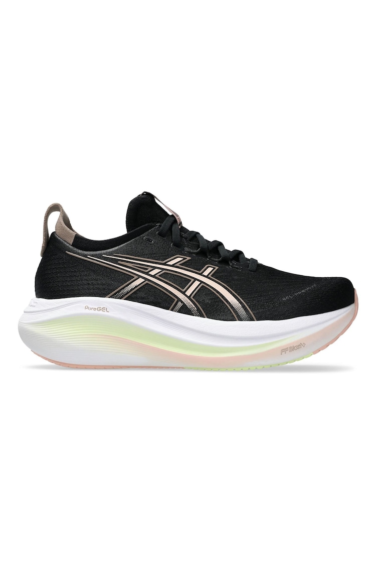 Negro - ASICS Womens Gel Nimbus 27 Trainers. - Imagen 1 de 1