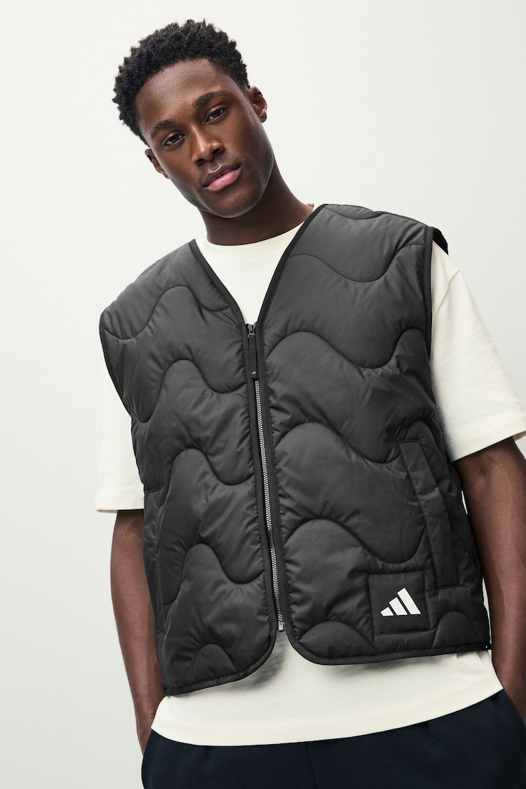 adidas Black Nuganic Light Insulation Gilet - Image 1 of 1