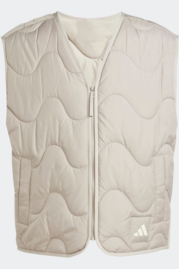 adidas Brown Nuganic Light Insulation Gilet - Image 1 of 1