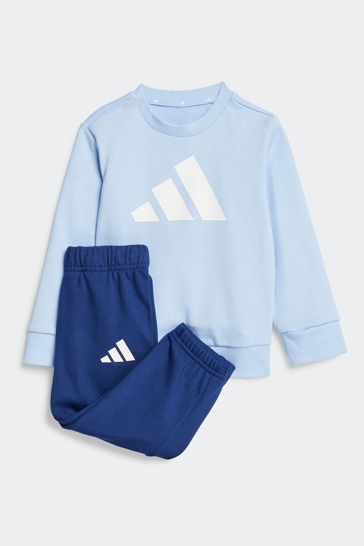 Azul - Conjunto básico de suéter y pantalones de chándal para bebé de adidas - Imagen 1 de 1