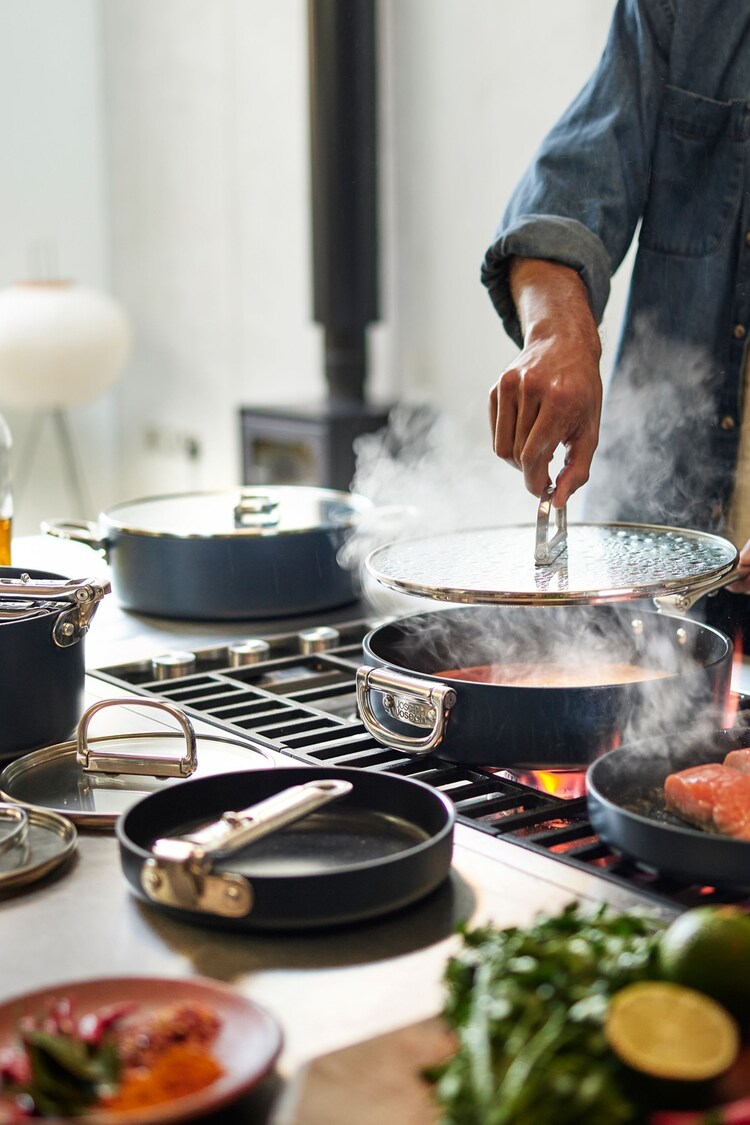 Joseph Joseph Midnight Blue Space Folding Handle Ceramic Nonstick 6 piece Cookware Set - Image 1 of 1