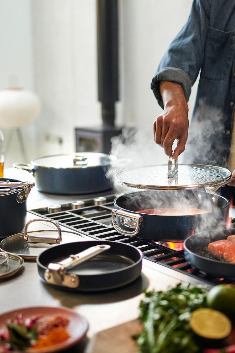 Joseph Joseph Space Folding Handle Ceramic Nonstick 6 piece Cookware Set - Image 1 of 1 Joseph Joseph Space Folding Handle Ceramic Nonstick 6 piece Cookware Set - Image 1 of 1