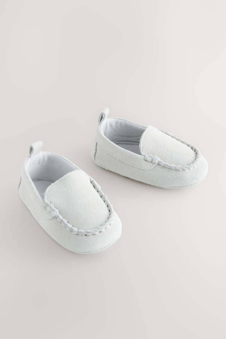 Grey Baby Suede Shoes (0-24mths) - Image 1 of 1