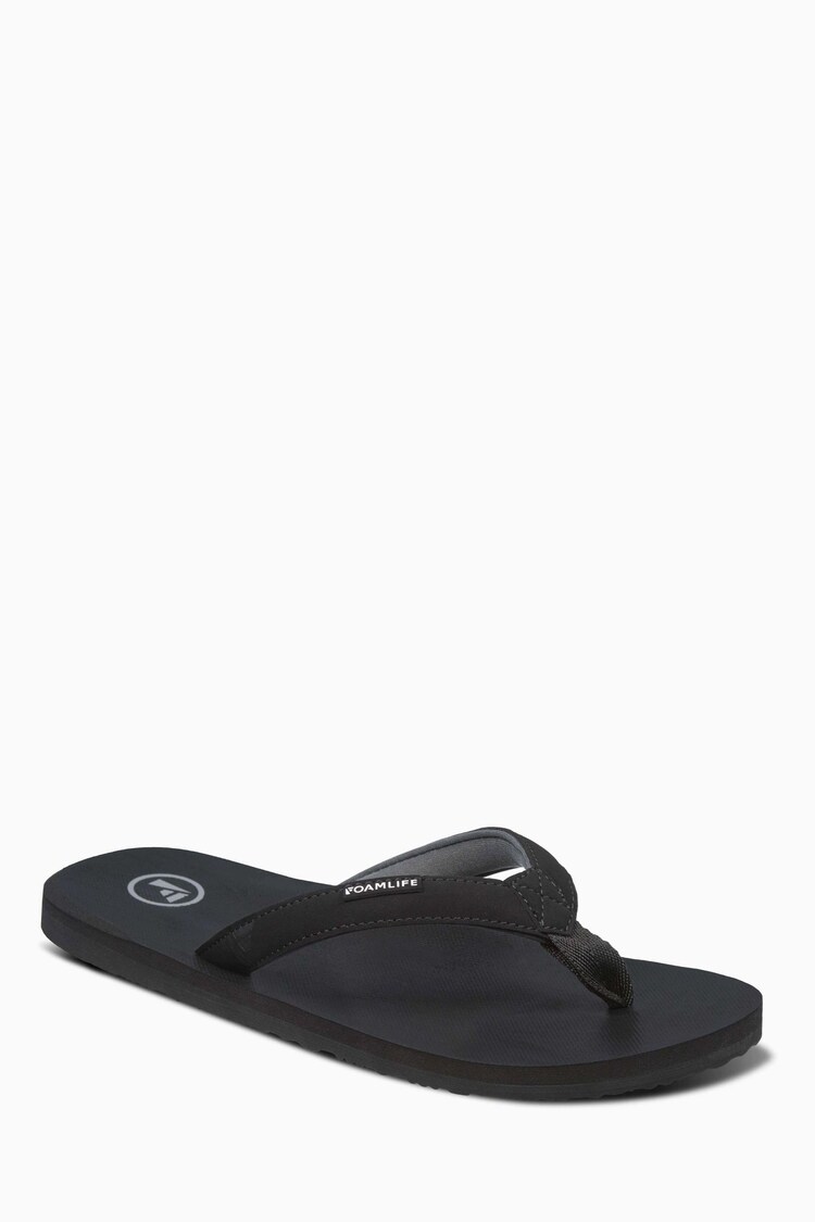 Foamlife Black Womens Lixi Flip Flops - Image 1 of 1