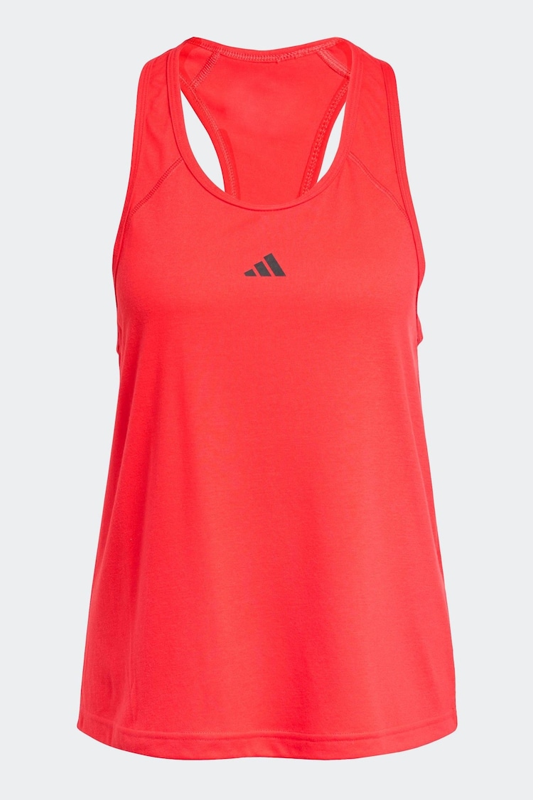 Rojo - Top básico sin mangas para entrenar con espalda de nadador y detalle minimalista de la marca de adidas - Imagen 1 de 1