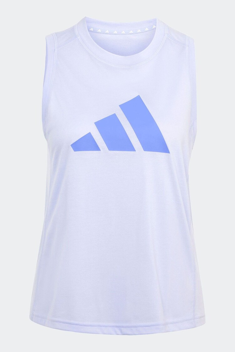 adidas Purple Train Essentials Big Logo Training Vest Top - Image 1 of 1