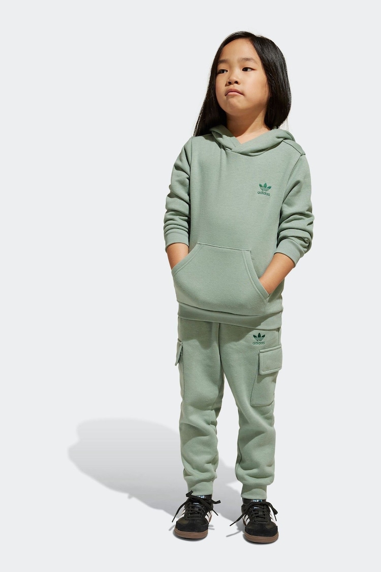 adidas Originals Green Hoodie and Joggers Set - Image 1 of 1
