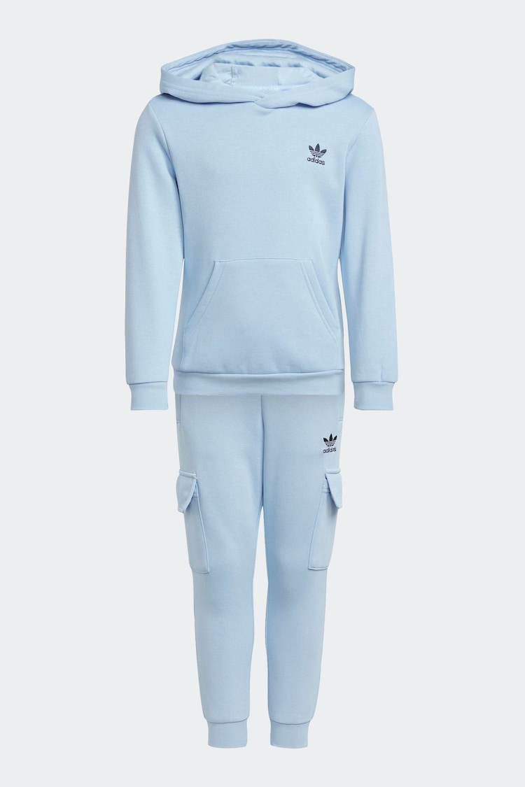 adidas Originals Blue Hoodie and Joggers Set - Image 1 of 1