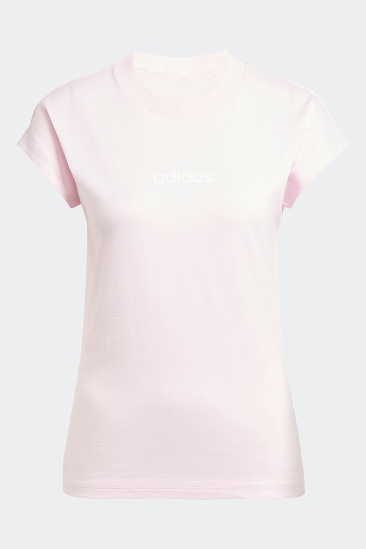 adidas Pink Essentials Single Jersey T-Shirt - Image 1 of 1