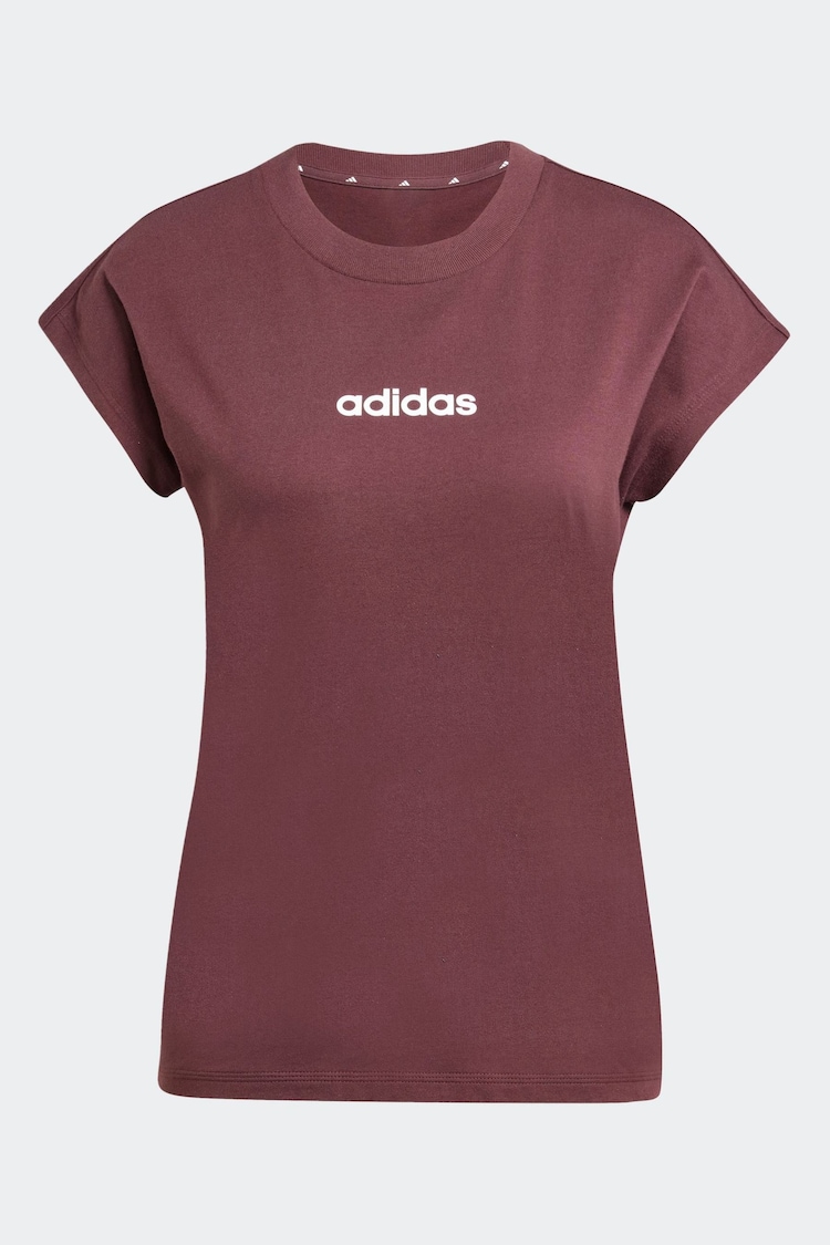 adidas Red Essentials Single Jersey T-Shirt - Image 1 of 1