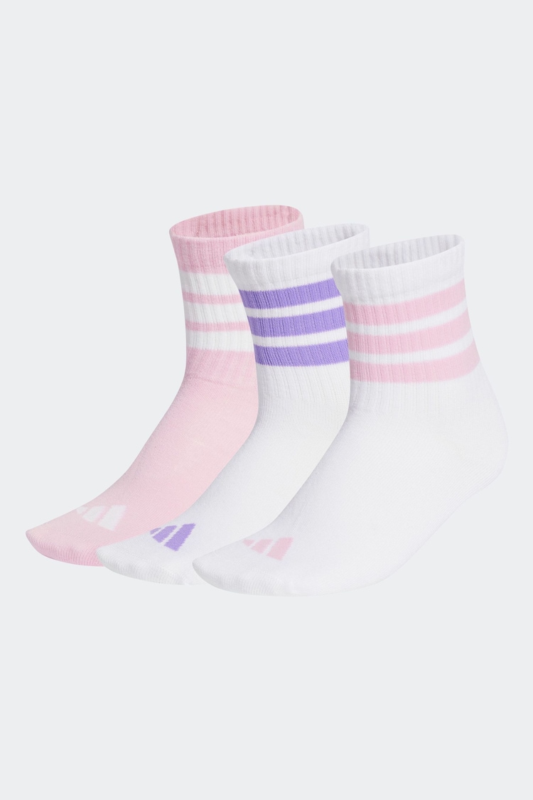 Bela - adidas Ribbed 3 Pack nogavice - Slika 1 iz 1