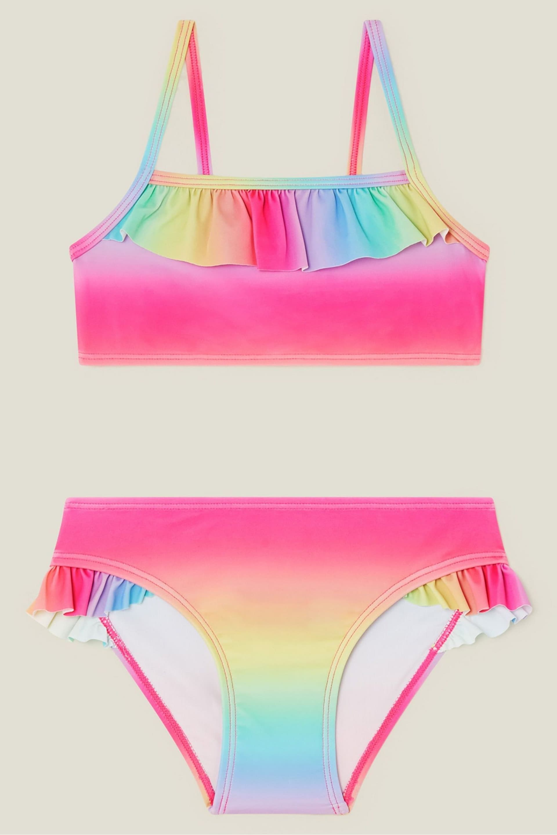 Angels By Accessorize Girls Pink Ombre Bikini Set - Image 1 of 1