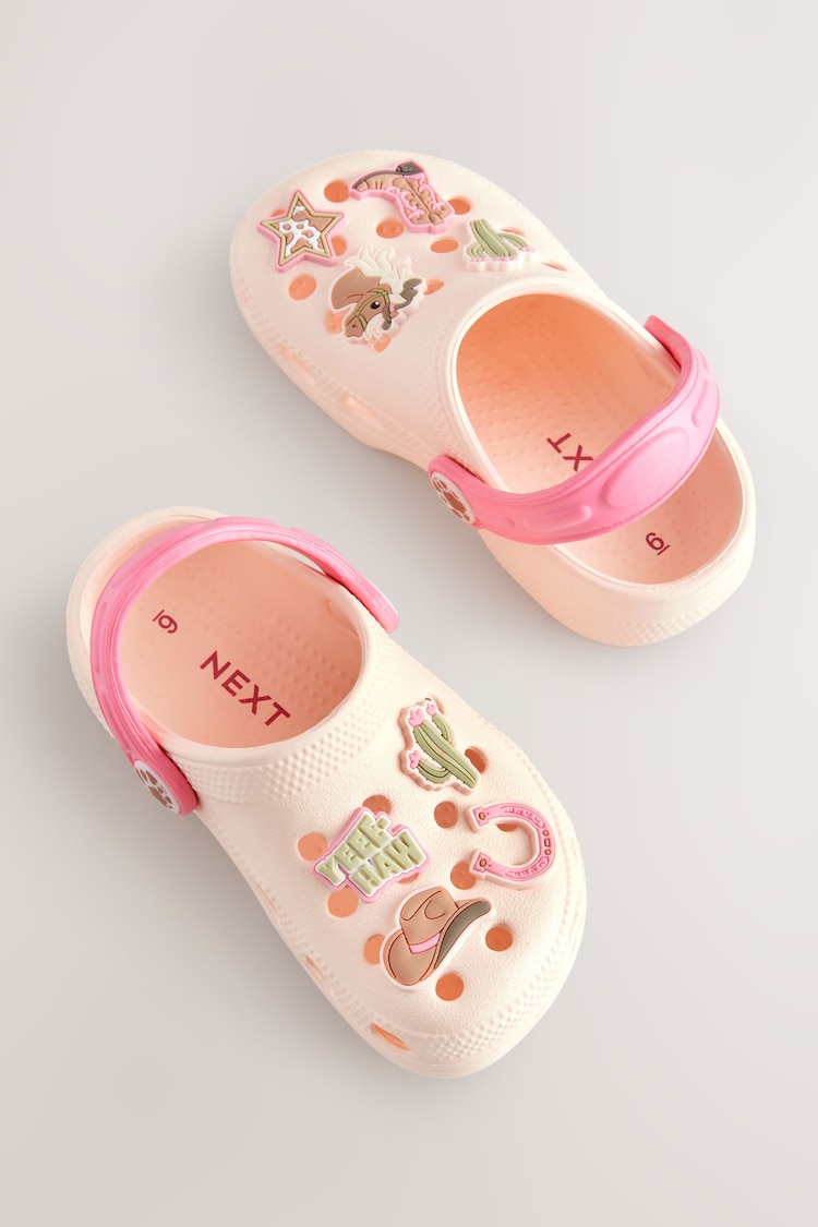 Peach Pink Western Character Clogs - Image 1 of 1