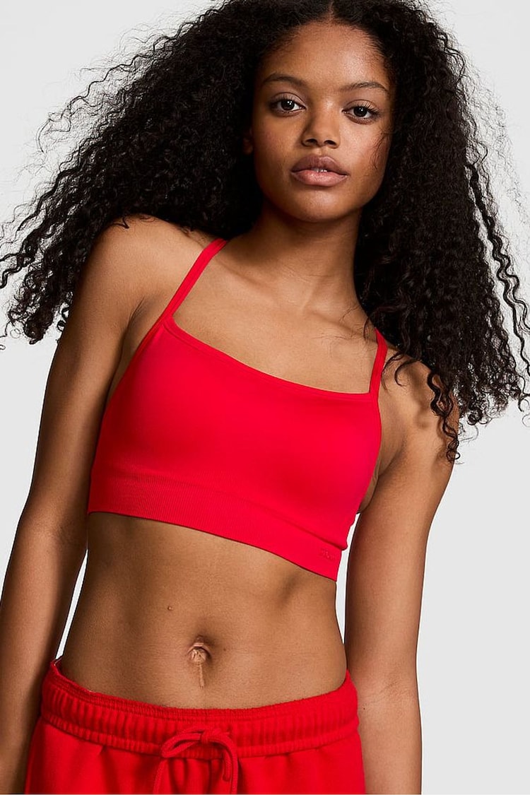 Victoria's Secret PINK Red Pepper Sports Bra - Image 1 of 1