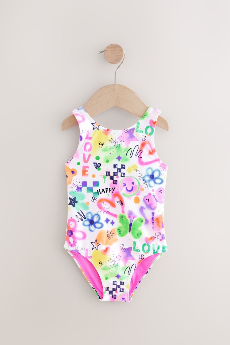 Multi Graffiti Swimsuit (3mths-7yrs) - Image 1 of 1