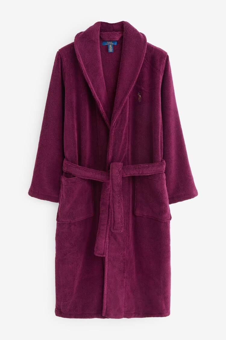 Shawl Collar Terry Dressing 100% Cotton Gown - Image 1 of 1