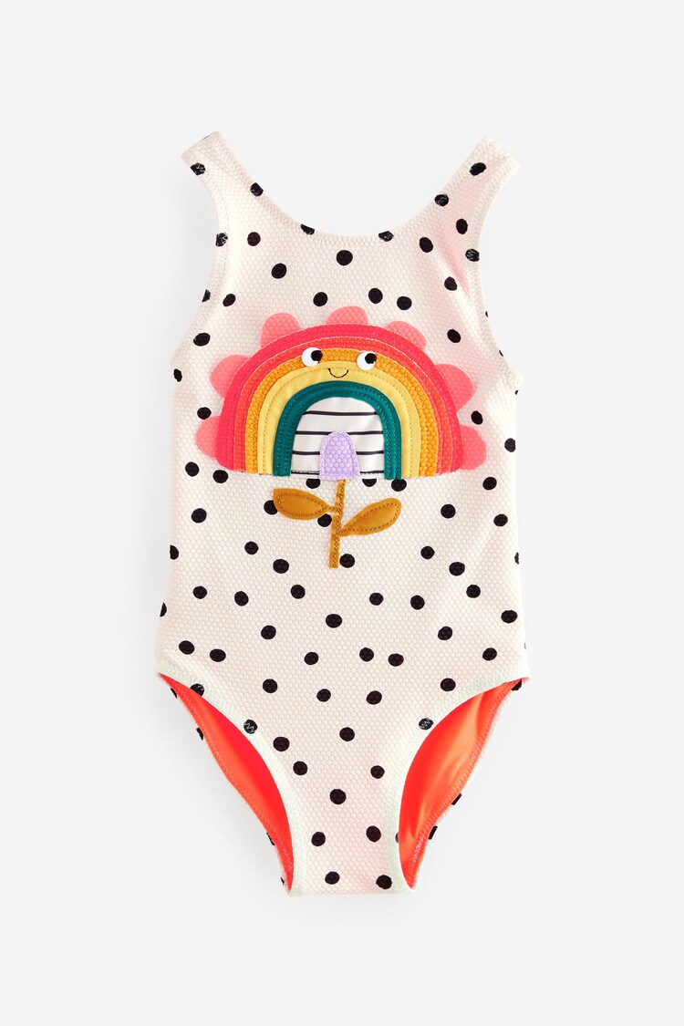 Ecru Spot Rainbow Swimsuit (3mths-7yrs) - Image 1 of 1