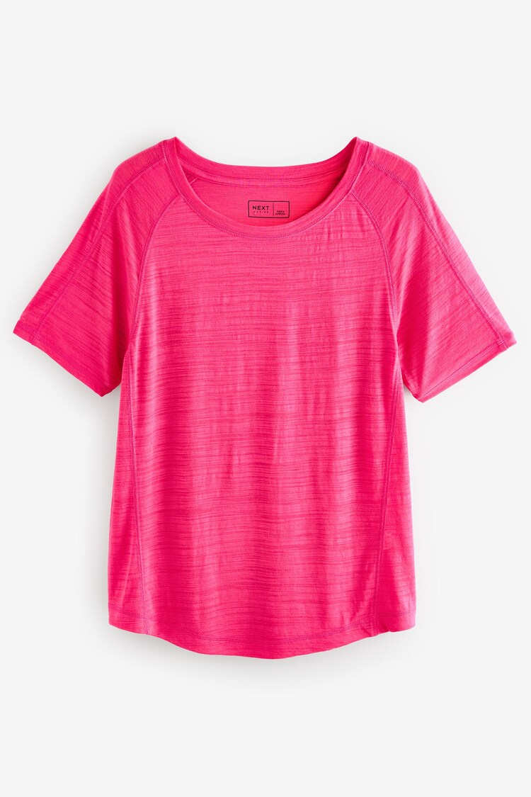 Bright Pink Crew Neck Lightweight Short Sleeve T-Shirt - Image 1 of 1