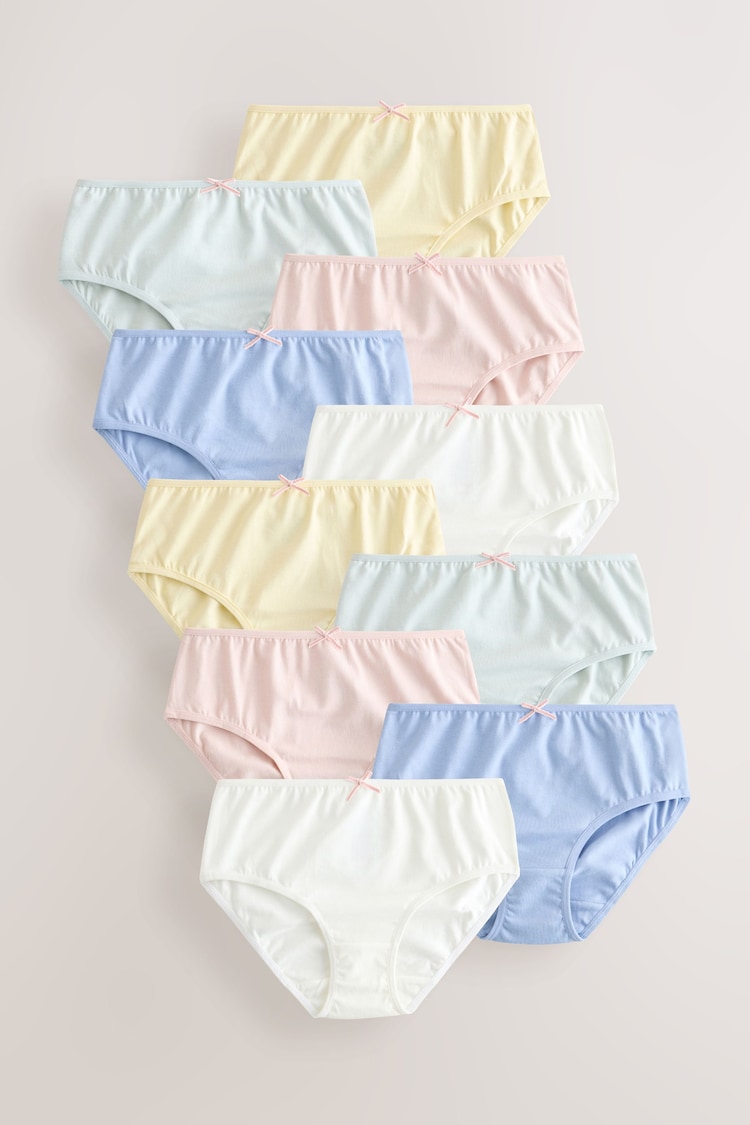 Yellow/White Briefs 10 Pack (1.5-16yrs) - Image 1 of 1