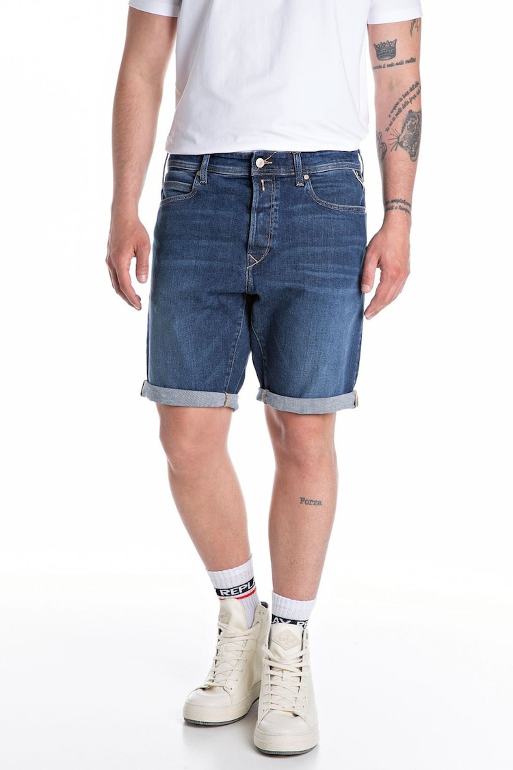 Replay Dark Blue Slim RBJ Shorts - Image 1 of 1