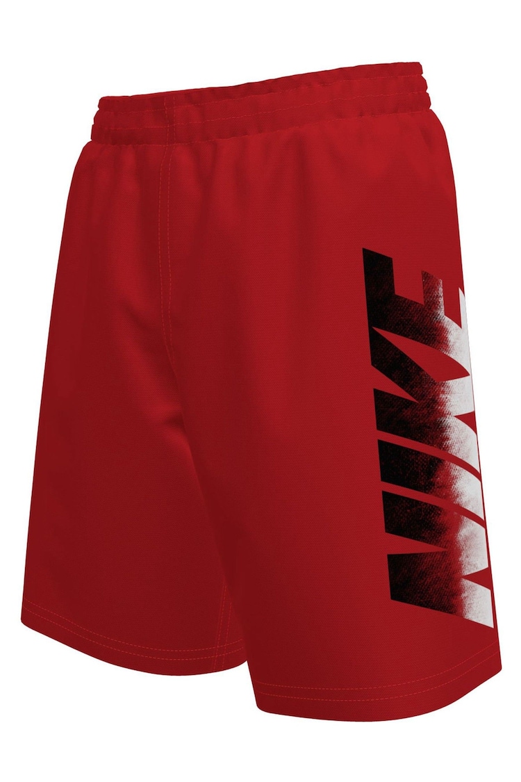 Nike Red Bold Logo 7 Inch Volley Swim Shorts - Image 1 of 1