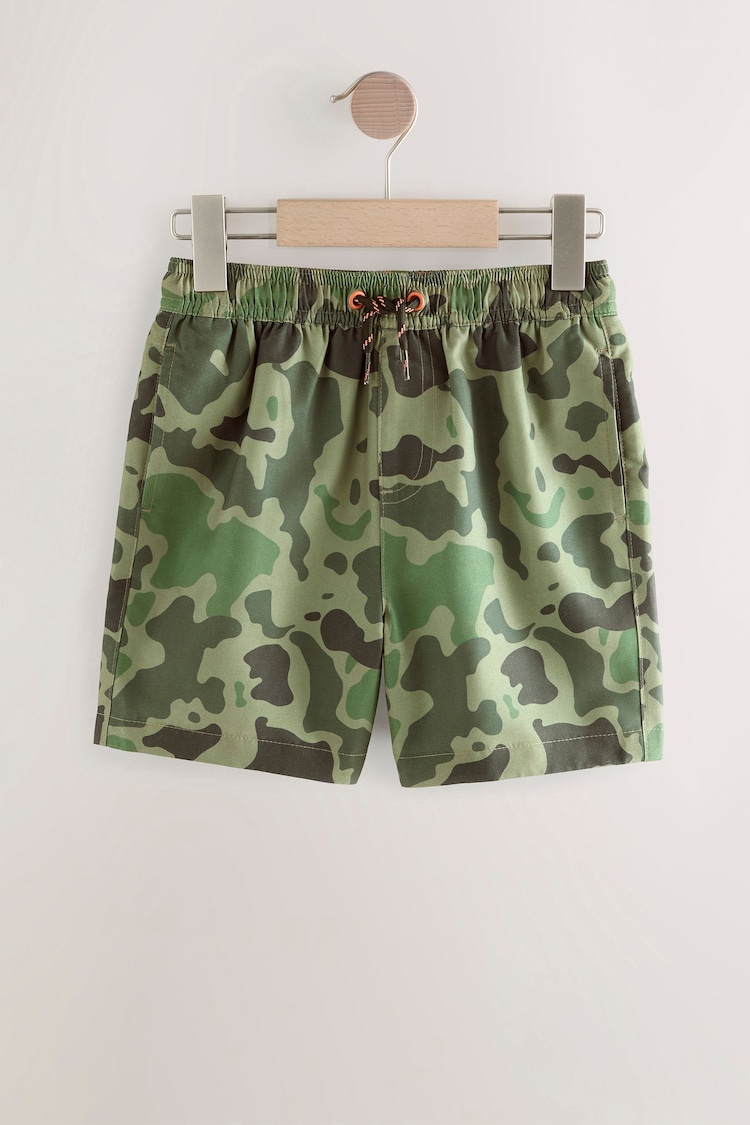 Khaki Camo Printed Swim Shorts (3-16yrs) - Image 1 of 1