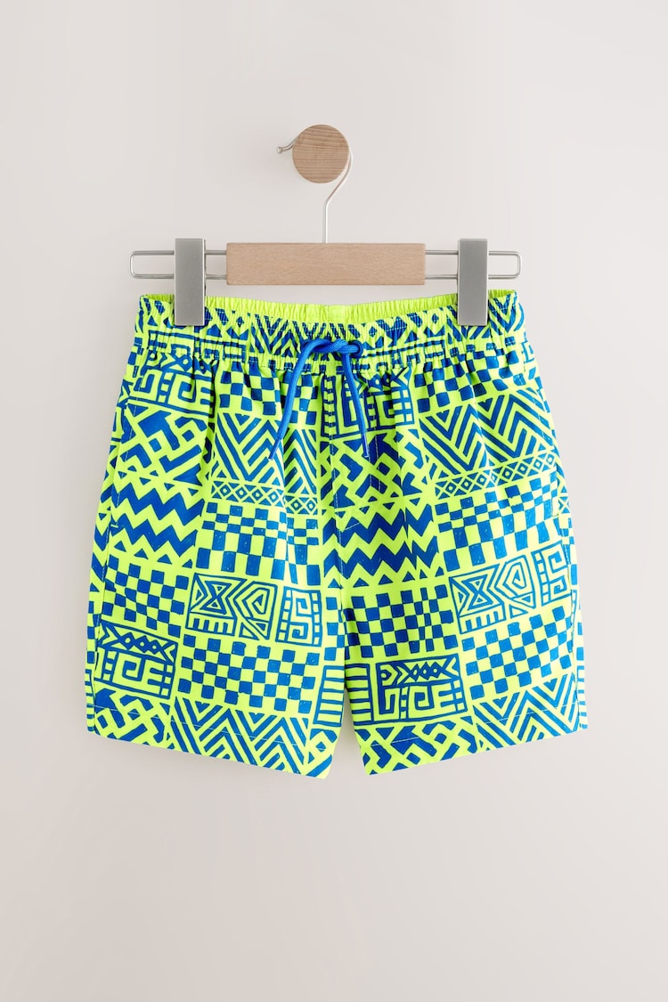 Yellow Printed Swim Shorts (3-16yrs) - Image 1 of 1