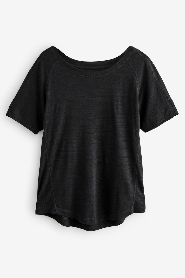 Black Crew Neck Lightweight Short Sleeve T-Shirt - Image 1 of 1