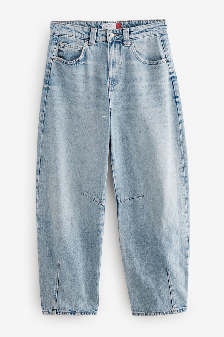 Bleach Darted Knee Barrel 100% Cotton Jeans - Image 1 of 1