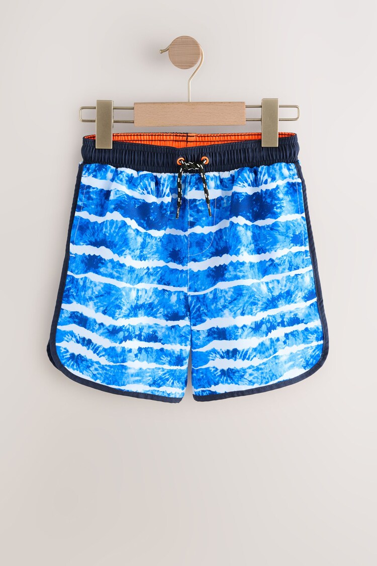 Blue Tiedye Printed Swim Shorts (3-16yrs) - Image 1 of 1
