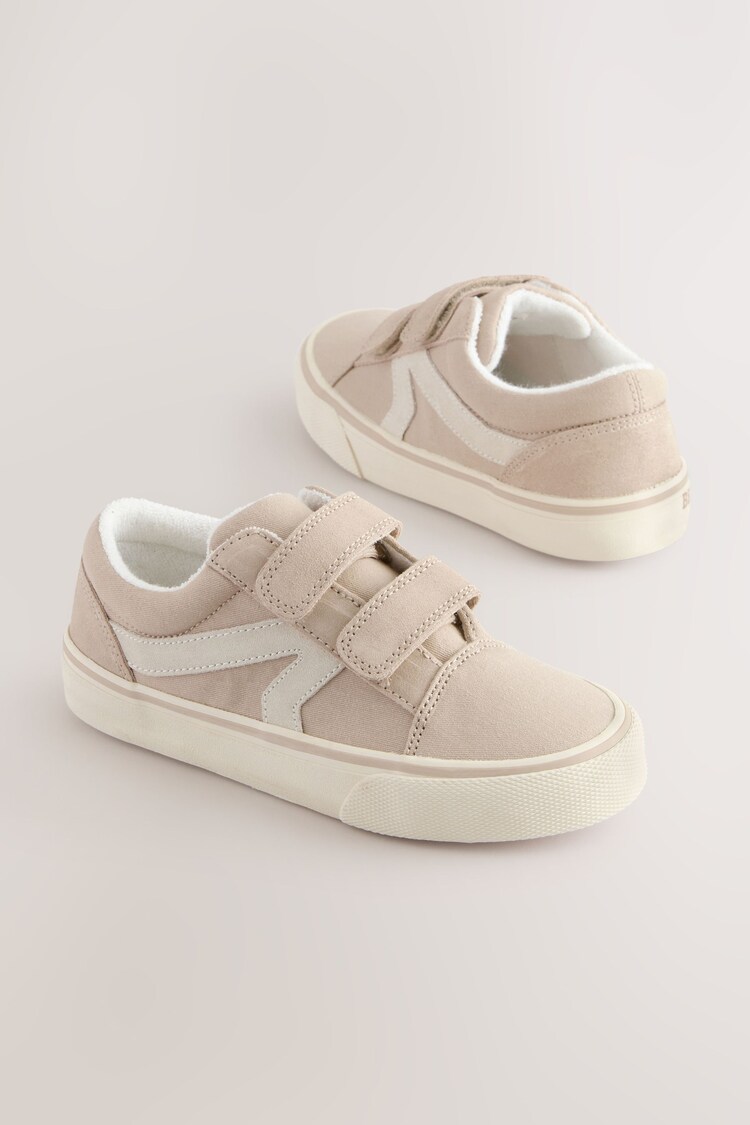 Neutral Wide Fit (G) Touch Fasten Strap Printed Trainers - Image 1 of 1
