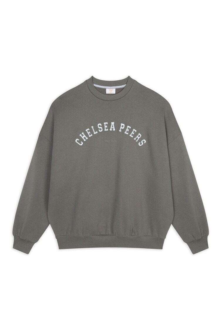 Chelsea Peers Green Cotton Embroidered Logo Sweatshirt - Image 1 of 1