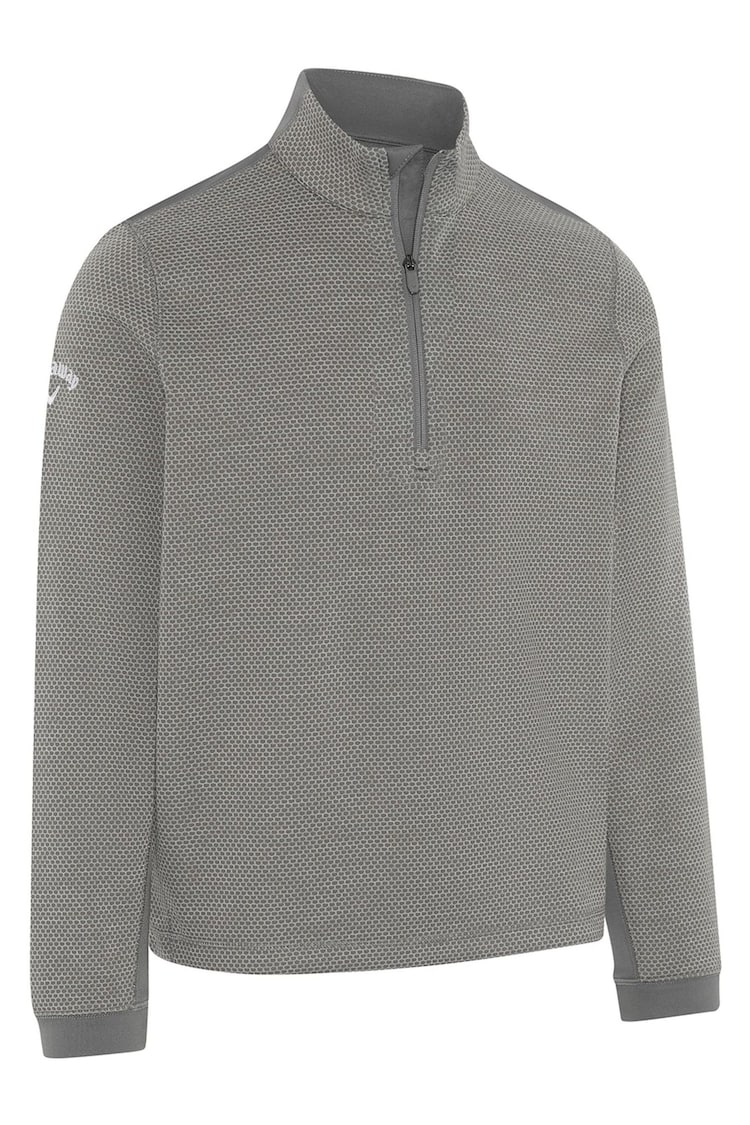 Callaway Apparel Grey Hex Quarter Zip Fleece - Image 1 of 1