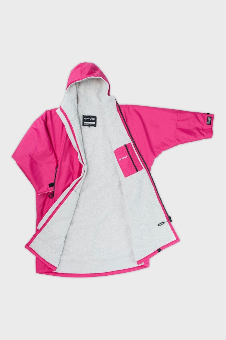 dryrobe Pink Advance Adult Long Sleeve Changing Robe - Image 1 of 1
