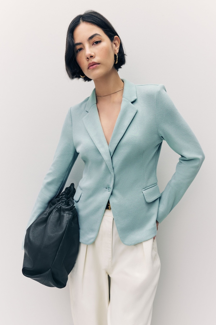 VERO MODA Blue Fitted Blazer - Image 1 of 1