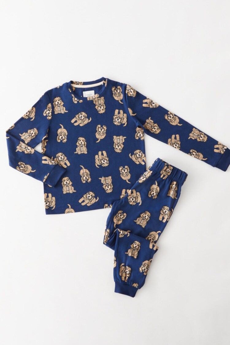 Chelsea Peers Kids Cockapoo Print Crewneck Long Pyjamas Set - Imagen 1 de 1