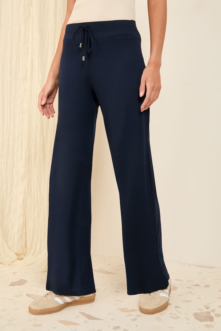 marine - Friends Like These Pantalons larges en jersey - Image 1 of 1