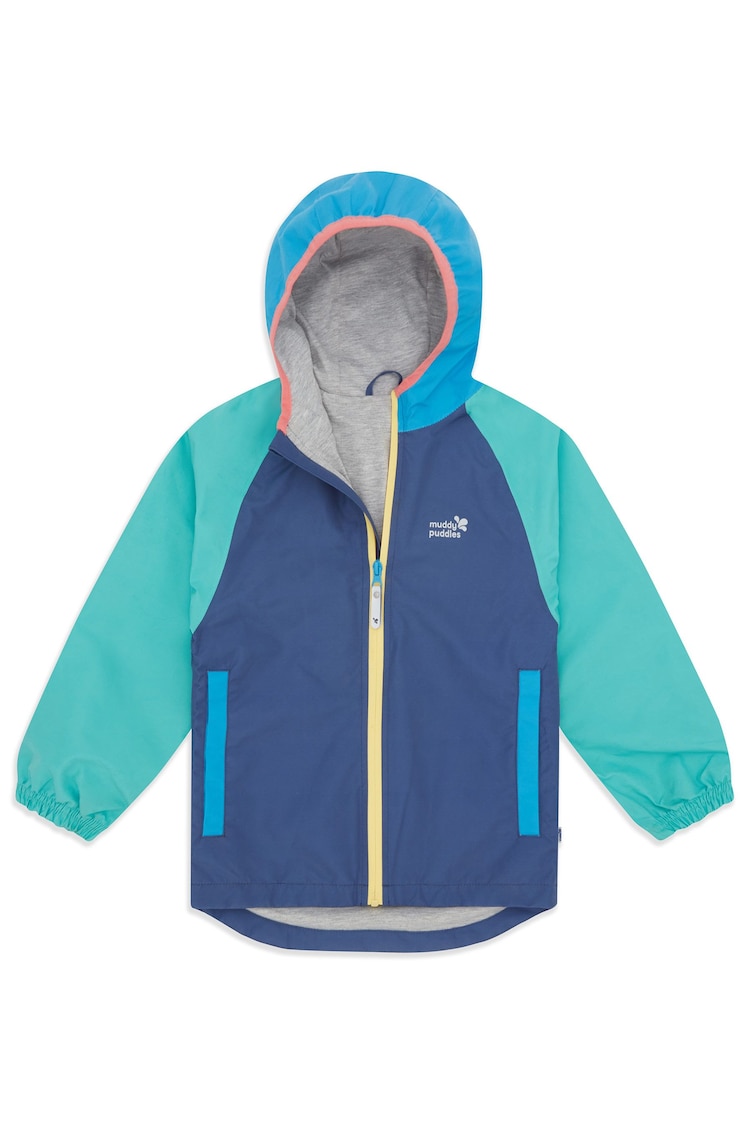 أزرق داكن - Muddy Puddles Waterproof EcoLight Jacket - صورة 1 من 1