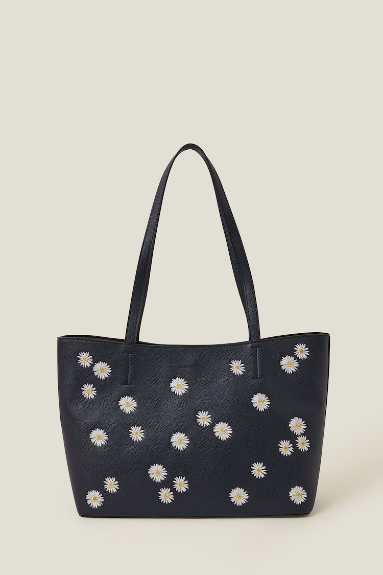 Accessorize Blue Daisy Tote Bag - Image 1 of 1