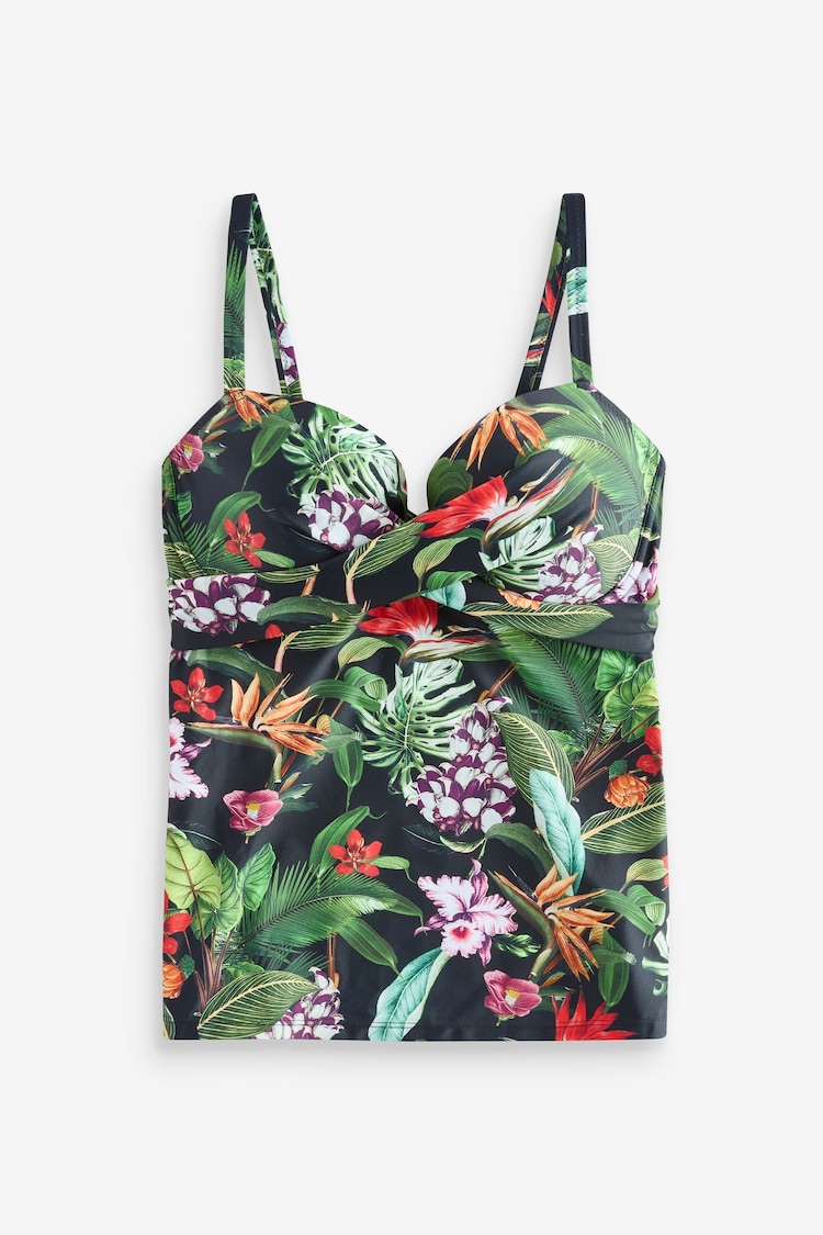 Pour Moi Chrome Black Palermo Underwired Padded Tankini - Image 1 of 1