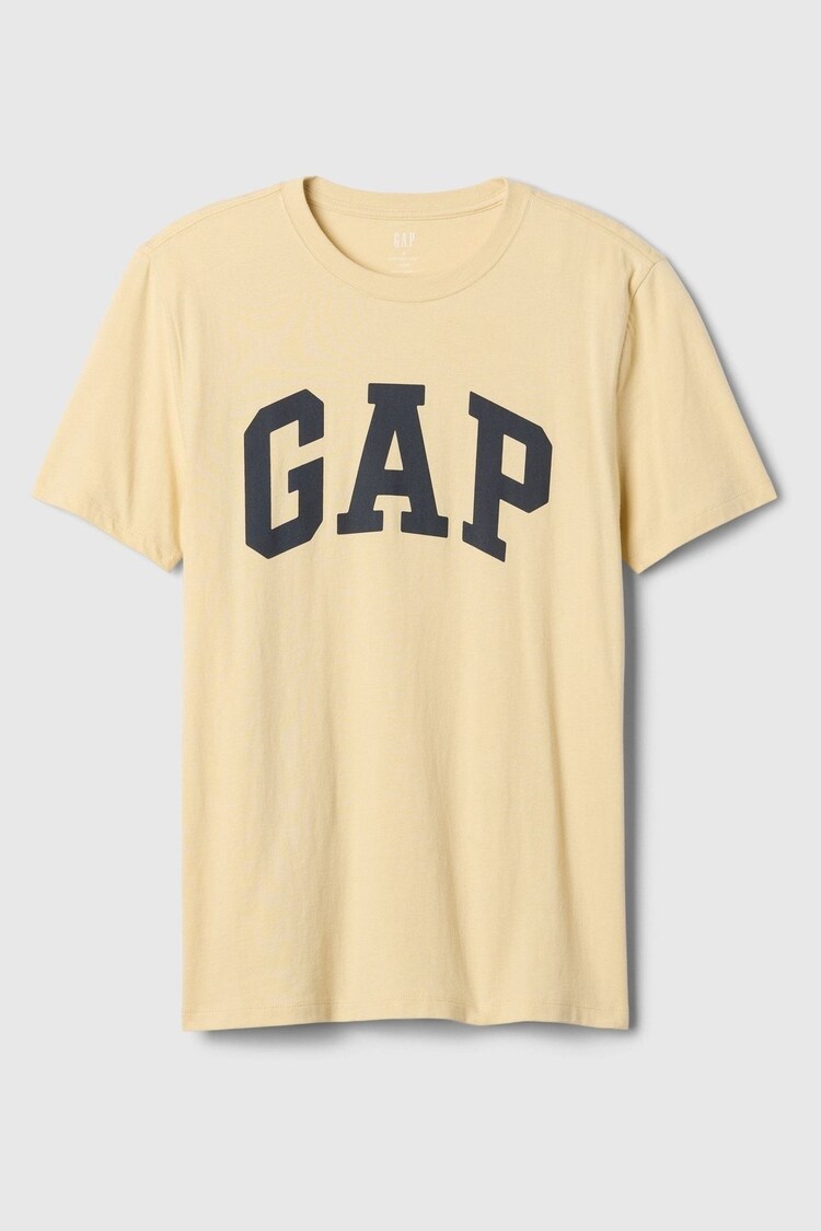 Geel - Gap - Everyday - 100% Katoenen T-shirt met logo, ronde hals en korte mouwen - Image 1 of 1