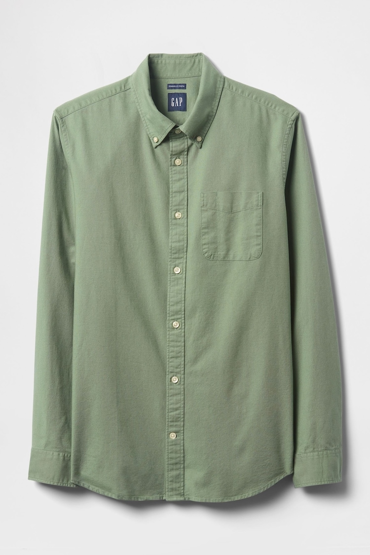 Gap Green Regular Fit Long Sleeve Oxford Shirt - Image 1 of 1