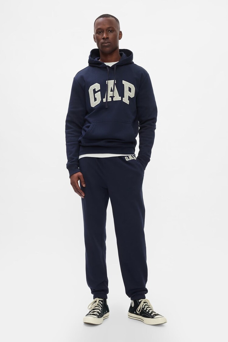 Gap Navy Blue Logo Fleece-Lined Joggers - Image 1 of 1