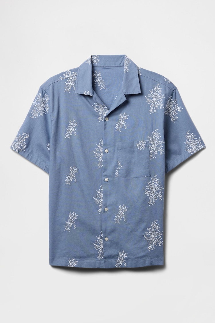 Gap Blue Linen-Cotton Shirt - Image 1 of 1