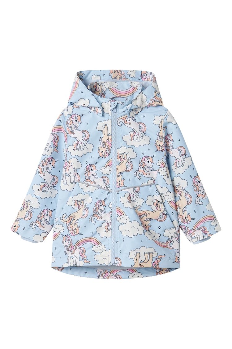 Name It Blue Unicorn Jacket with Detachable hood - Image 1 of 1