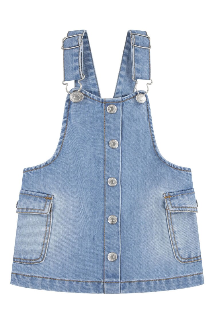 Levi's® Blue Cargo Pocket Denim Dungaree Pinafore Dress - Image 1 of 1